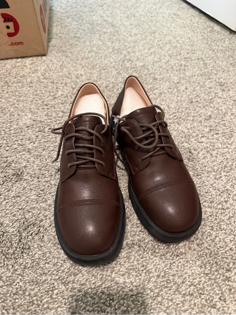 Brown woman’s Lace-Up Dress Shoes